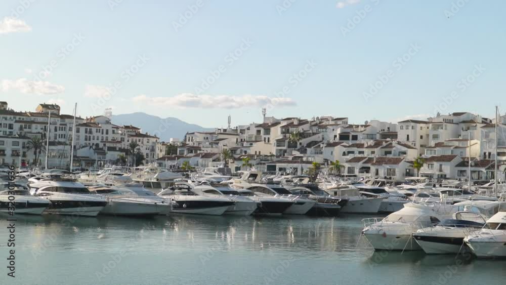 Luxury yachts in Puerto Banus, the marina of Marbella. Famous and Luxury location in Costa del Sol , Spain Luxury yachts in Puerto Banus, the marina of Marbella. Famous and Luxury location in Costa del Sol , Spain