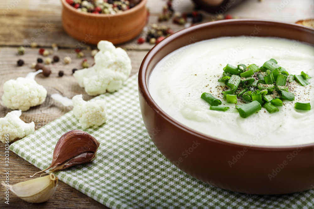 cream soup in a plate cream soup in a plate