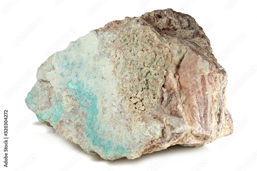 Obraz premium turquoise from South Africa isolated on white background