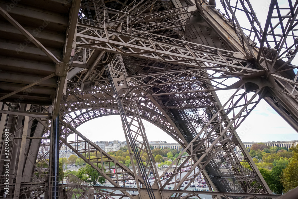 Eiffel Tower structure, Paris, France