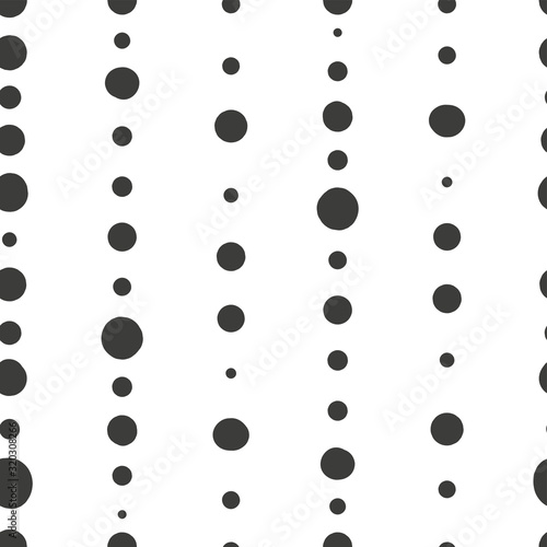 Simple abstract seamless patterns with spots and dots. Background for decoration, wrapping paper, wallpaper, cards and greetings. Minimalistic style two colors