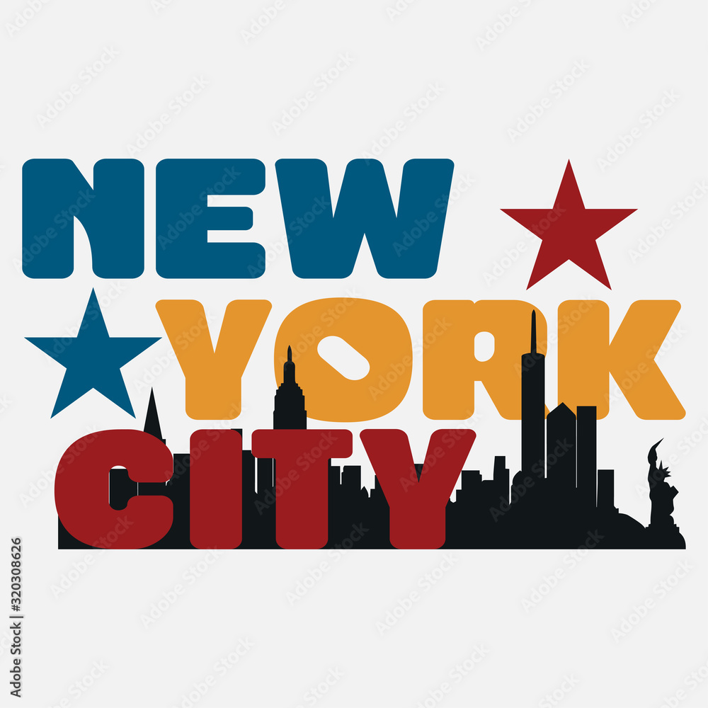 New York typography, t-shirt NY, design graphic New York typography, t-shirt NY, design graphic