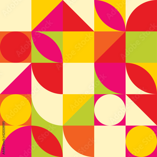 geometric abstract background, poster design, simple shapes in complex geometric form