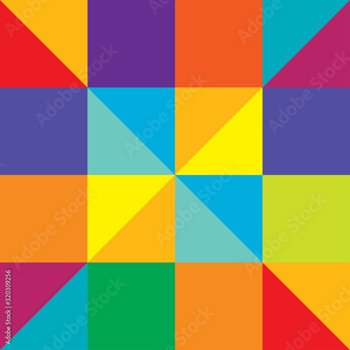 geometric abstract background  poster design  simple shapes in complex geometric form