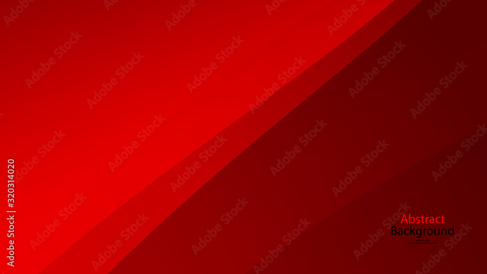Red tone color and black color background abstract art vector 