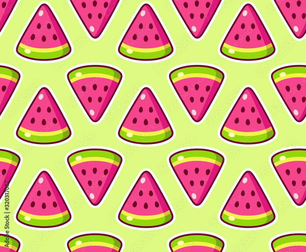 Watermelon slice pattern Watermelon slice pattern