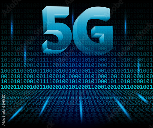 5G new wireless internet wifi connection.  Global network high speed innovation connection technology  background. vector.