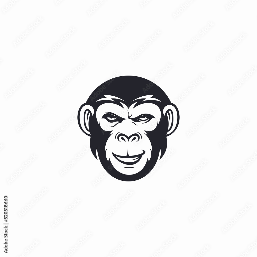 monkey logo animal vector design monkey logo animal vector design