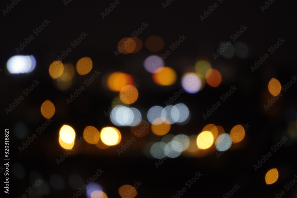 Beautiful city night light bokeh Beautiful city night light bokeh