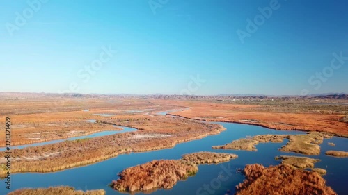 Aerial view of Mittry Lake - Yuma Arizona