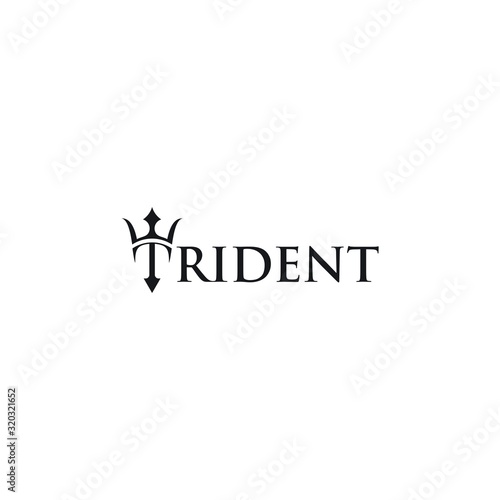 Trident Neptune  Poseidon icon  logo 