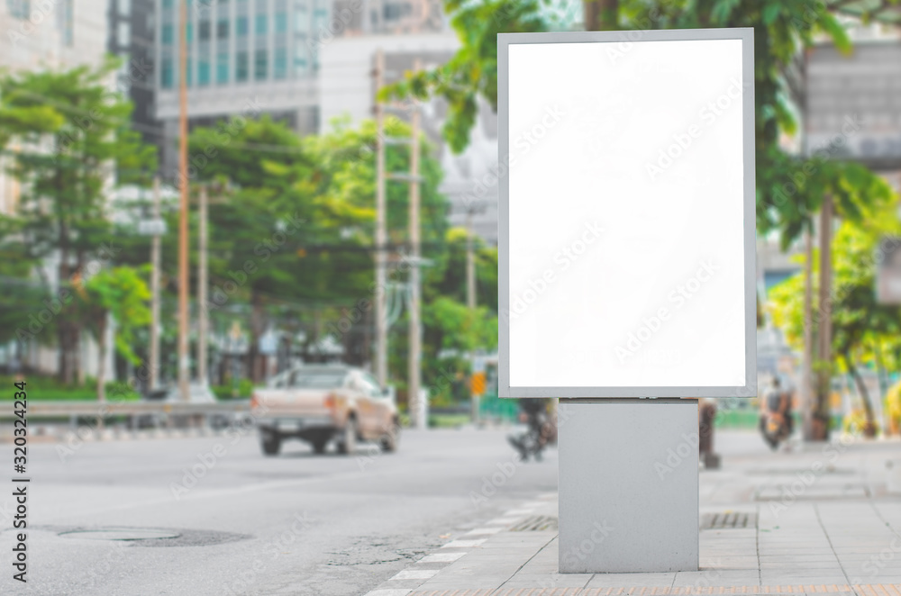 led blank billboard white screen side road in city. ad mockup copy space for advertising banner near bus stop in metropolis. led blank billboard white screen side road in city. ad mockup copy space for advertising banner near bus stop in metropolis.