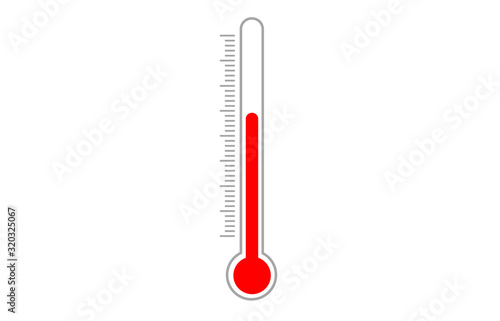 A vector illustration of a thermometer
