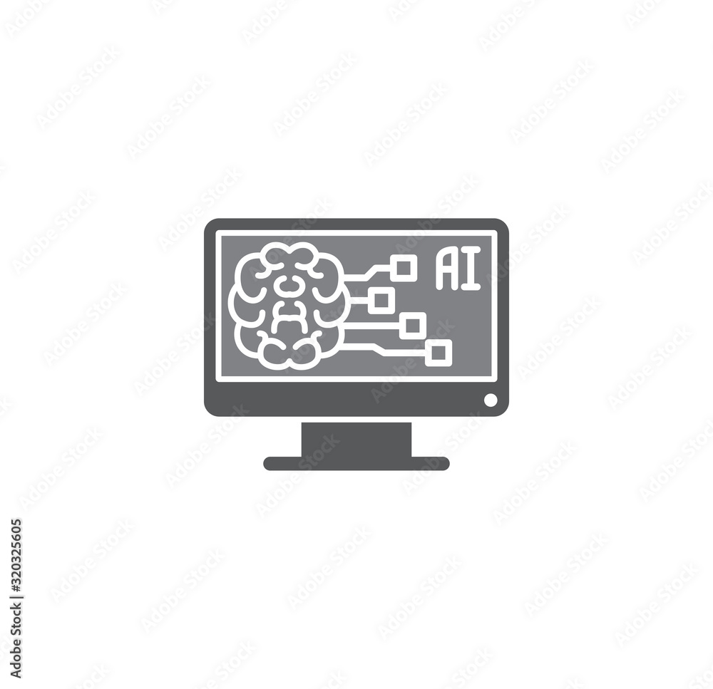 Ai related icon on background for graphic and web design. Simple illustration. Internet concept symbol for website button or mobile app. Ai related icon on background for graphic and web design. Simple illustration. Internet concept symbol for website button or mobile app.
