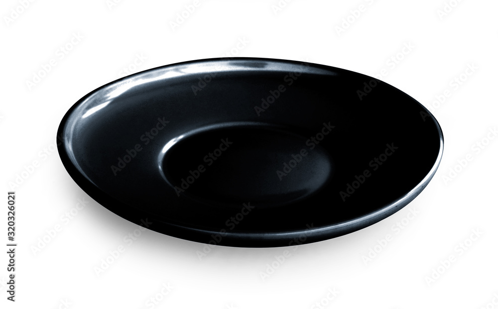 empty plate isolated on white background empty plate isolated on white background