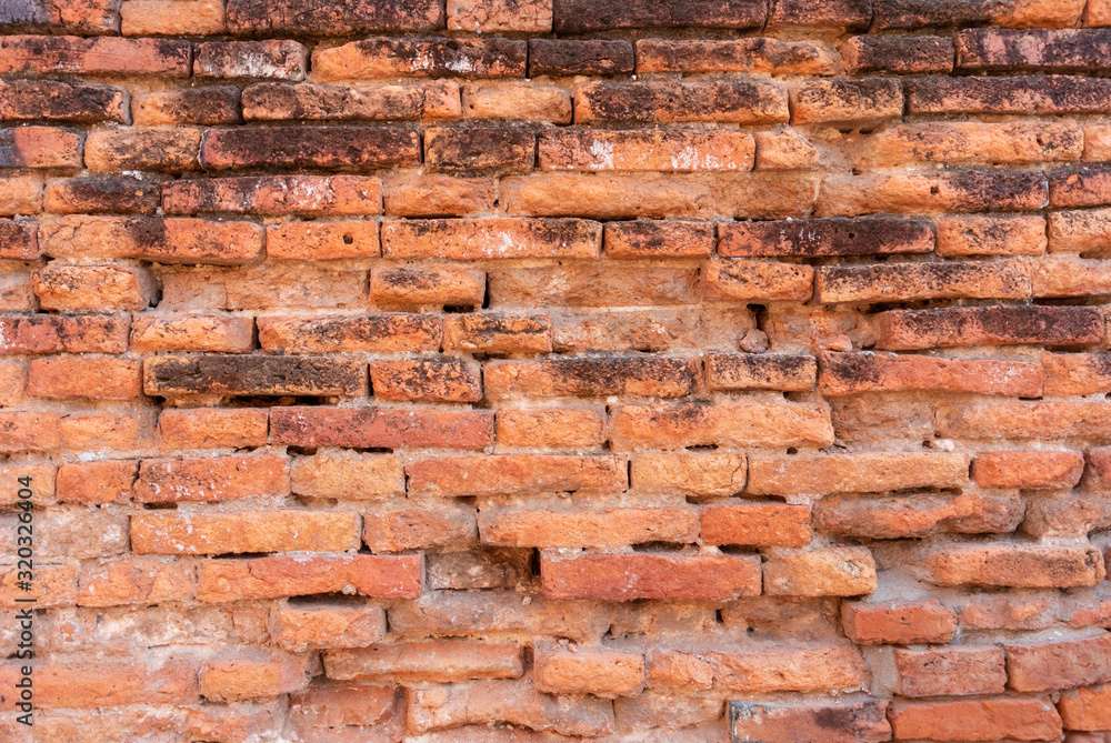 texture and pattern of the old brick wall for background texture and pattern of the old brick wall for background