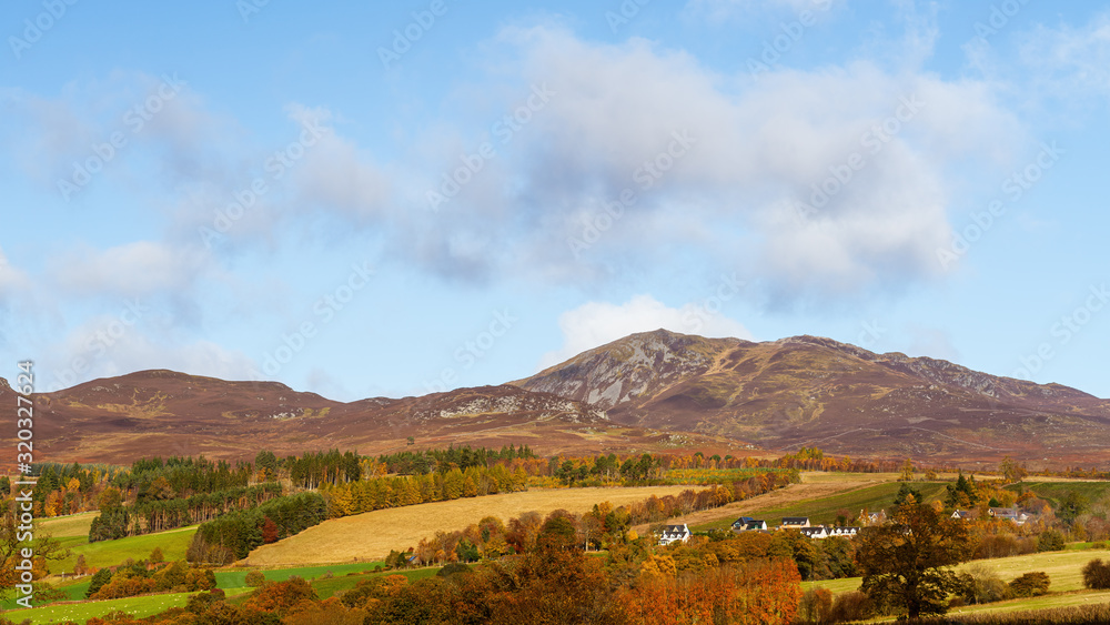 Ben Vrackie, a peak outside of Pitlochry, Perthshire, Scotland in late Autumn