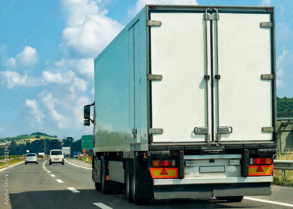 © Roman Babakin - Truck on road in canton Geneva in Switzerland