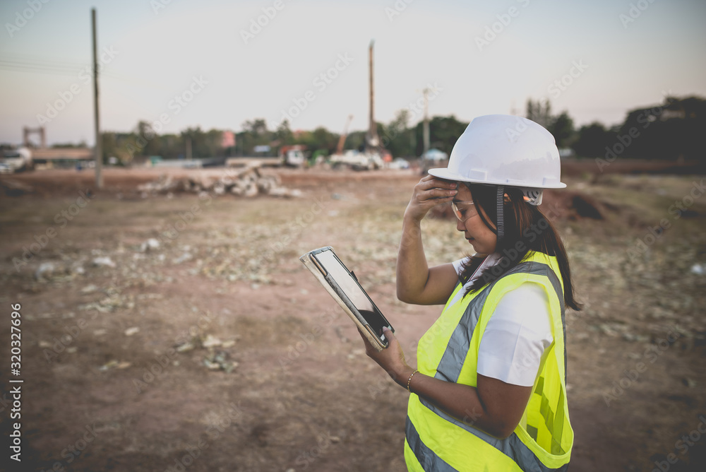 © reewungjunerr - Stress engineer female fail from work,Thailand people