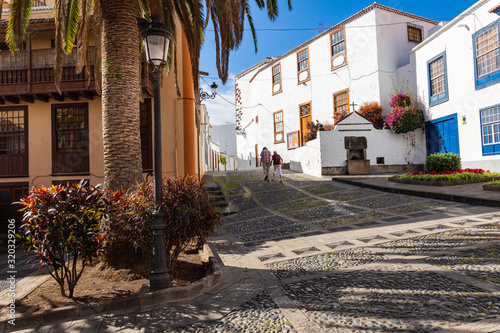 Santa Cruz  capital city of the island La Palma. Traditional architecture. Canary Islands  Spain.