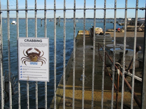 Crabbing in England. Sussex. UK