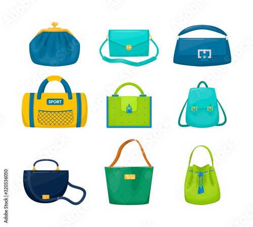 Lady accessories bag clutch, hobo, tablet, hippie, sling bag, sports,