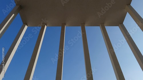 James Simon Galerie, Museumsinsel Berlin, detail of colonnades photo