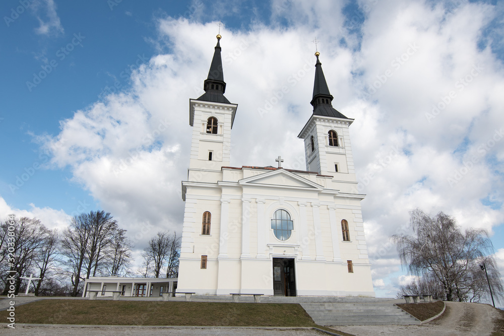 Pilgrimage church of Mary Help at Zaplaz near Catez - Trebnje, Slovenia Pilgrimage church of Mary Help at Zaplaz near Catez - Trebnje, Slovenia