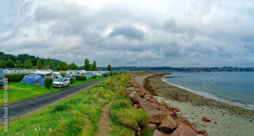 Plage et Camping de Louannec, Côtes-d'Armor, Bretagne, France photo