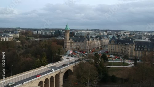 Adolphe bridge overlooking Place de Metz early two thousand nine photo