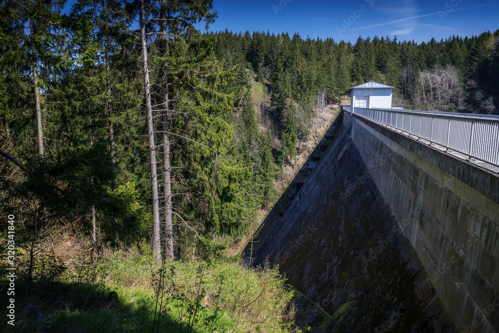 Zillerbachtalsperre in the Harz National Park Zillerbachtalsperre in the Harz National Park