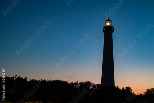 The Cape May Lighthouse at sunset