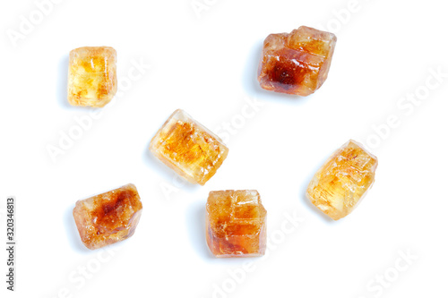 Isolated Brown Sugar Crystals