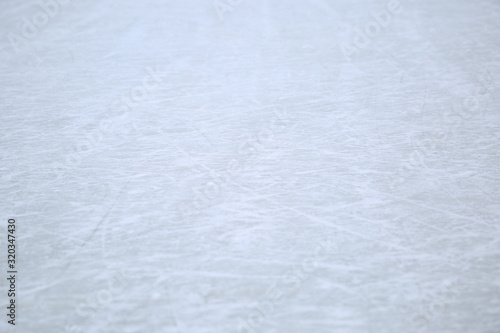 texture of traces of ice skates on the ice