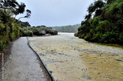 New Zealand Rotorua Wai-O-Tapu Thermal wonderland