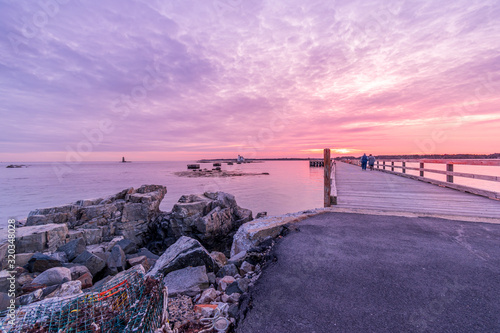 Sunset at Fort Foster Kittery, Maine photo