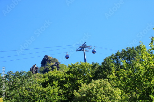 Cable car with chairlift in Thale in the Harz Mountains