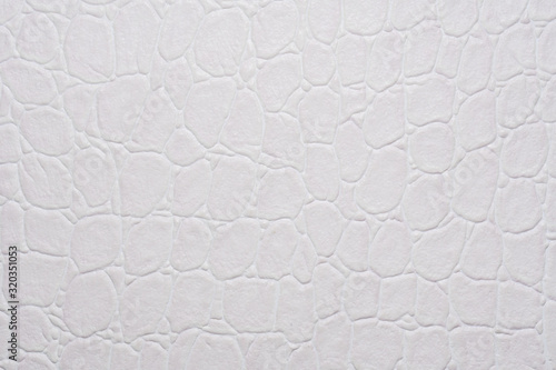 texture of white crocodile skin, white wallpaper on the wall