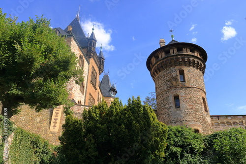 Wernigerode Castle in the Harz mountains, Germany