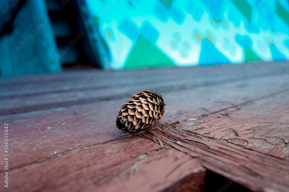 Christmas Tree, bumps on wooden background space for lettering Christmas Tree, bumps on wooden background space for lettering