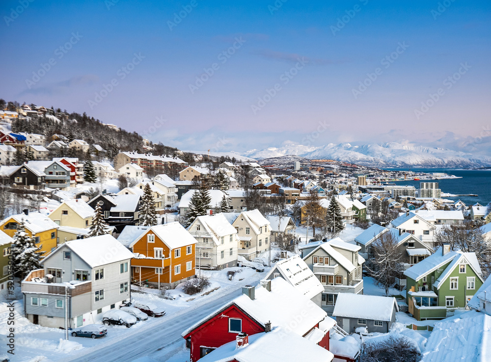city of Tromso in the winte