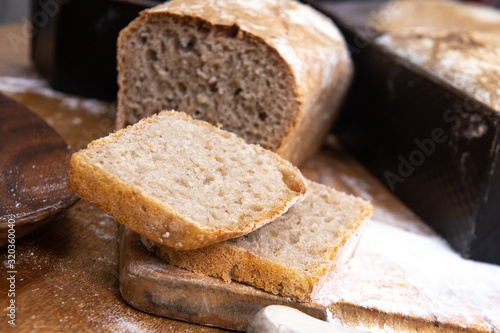 freshly baked homemade bread