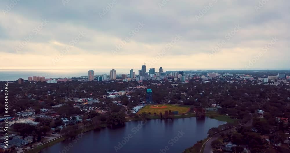 4K Aerial High Speed Video of Crescent Lake in St Petersburg, FL 4K Aerial High Speed Video of Crescent Lake in St Petersburg, FL