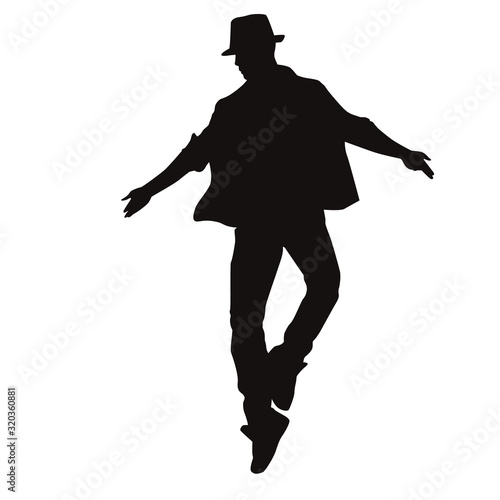 Silhouette Of Male Dancer