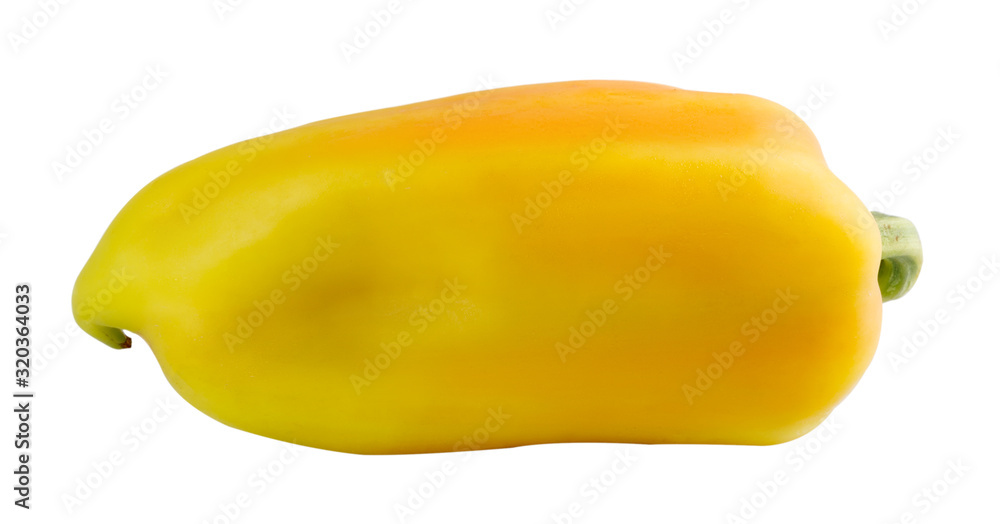 Fresh raw yellow peppers on white background Fresh raw yellow peppers on white background