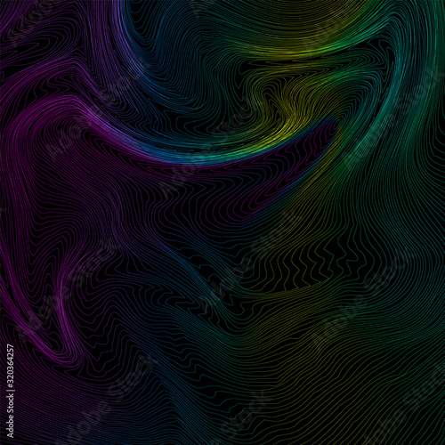 Moving colorful lines of abstract background. Vector illustration