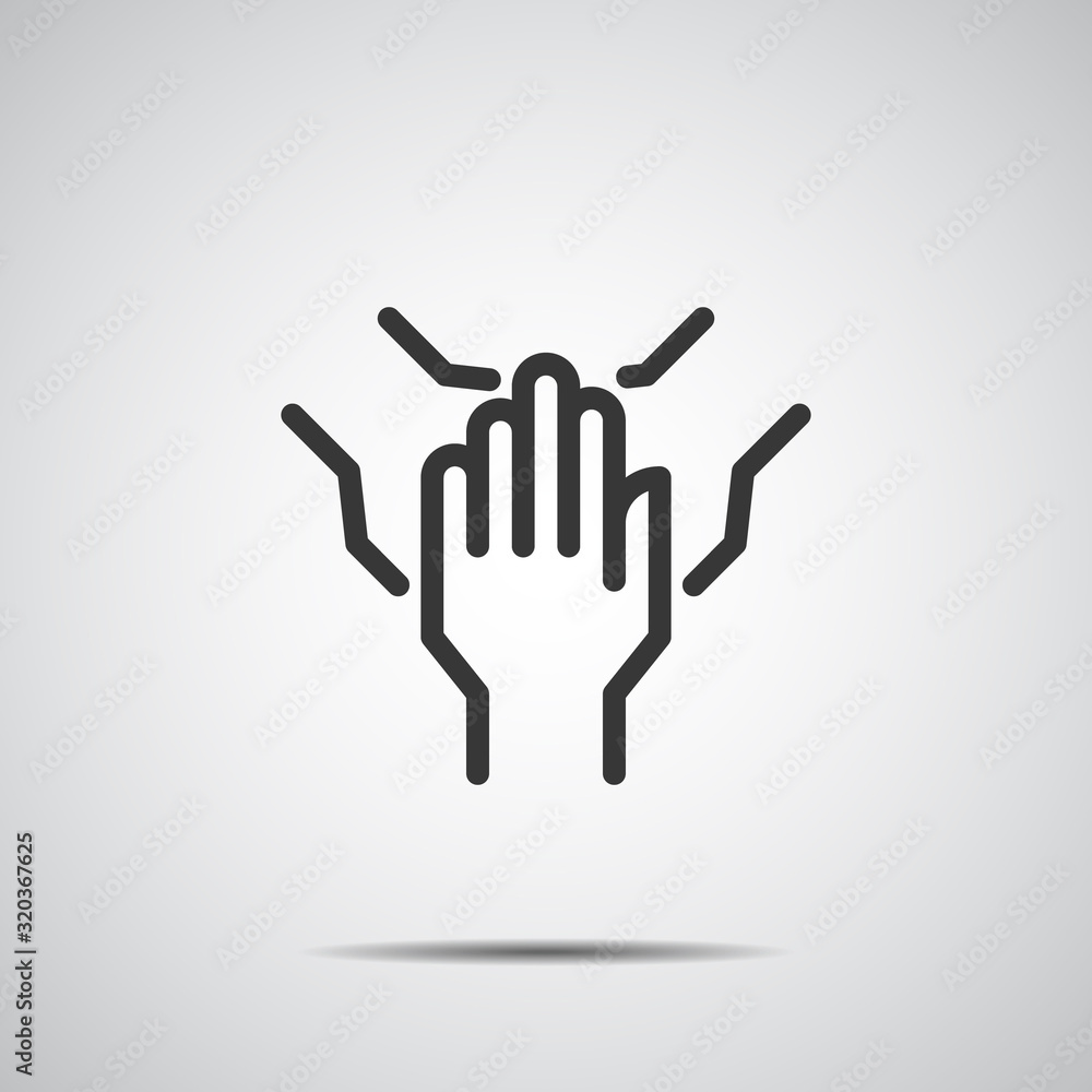Hand Icon vector , People teamwork together Hand Icon vector , People teamwork together