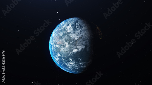 Planet earth from space.