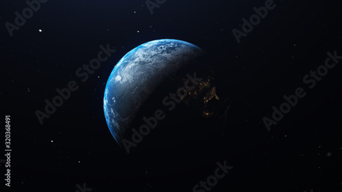Planet earth from space.