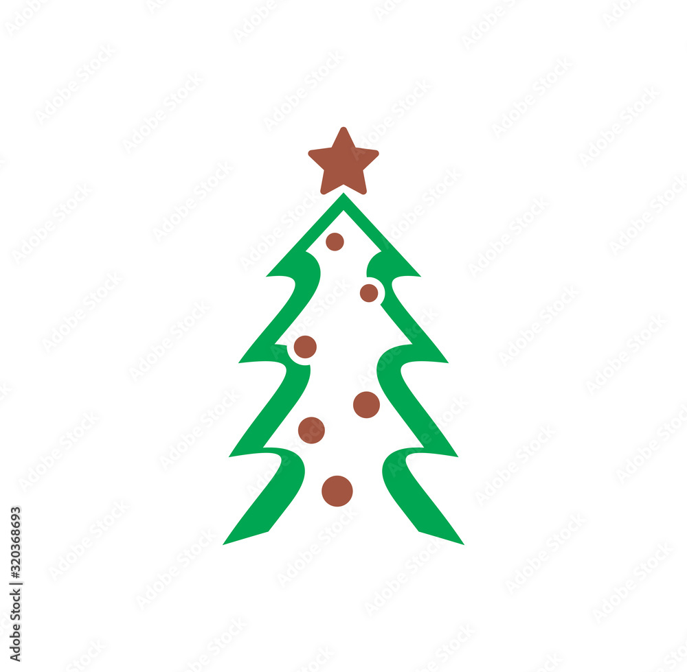 Christmas tree icon on background for graphic and web design. Creative illustration concept symbol for web or mobile app Christmas tree icon on background for graphic and web design. Creative illustration concept symbol for web or mobile app